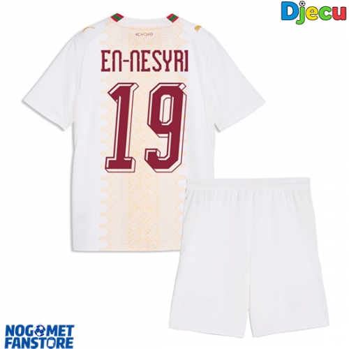 Maroko Youssef En-Nesyri #19 Gostujuci Dres za djecu SP 2026 Kratak Rukav (+ Kratke hlače)